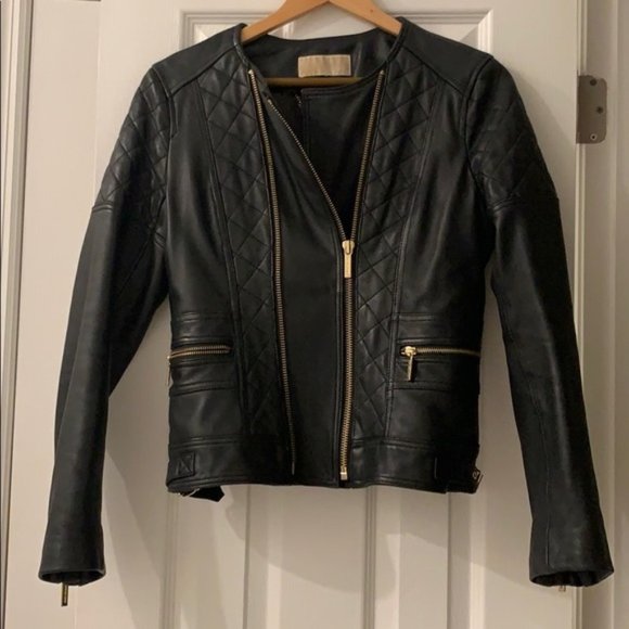 Michael Kors Jackets & Blazers - Michael Kors black leather jacket